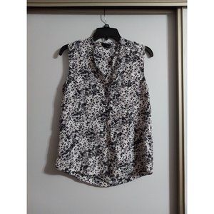 Theory Small Silk Printed Top